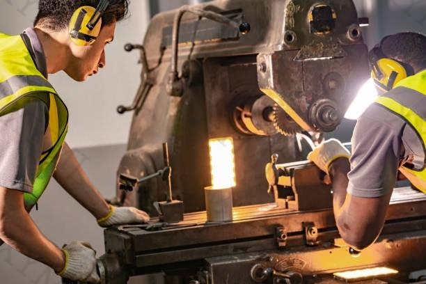 operating a heavy machine